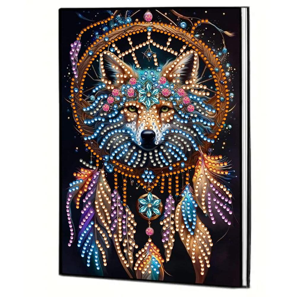 50 Pages A5 Special Shaped Beautiful Pattern 5D Diamond Painting Notebook 5D Diamond Drawing Book Art Birthdays Gifts for Teens