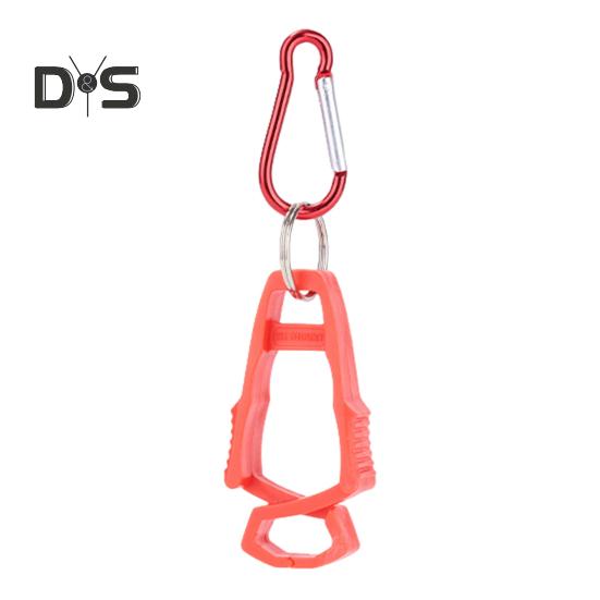 Outdoor Glove Clip with Carabiner Heavy Duty Hands-Free Multifunction Camping Hiking Work Glove Hanger Carrier Keeper Grabber Belt Clamp