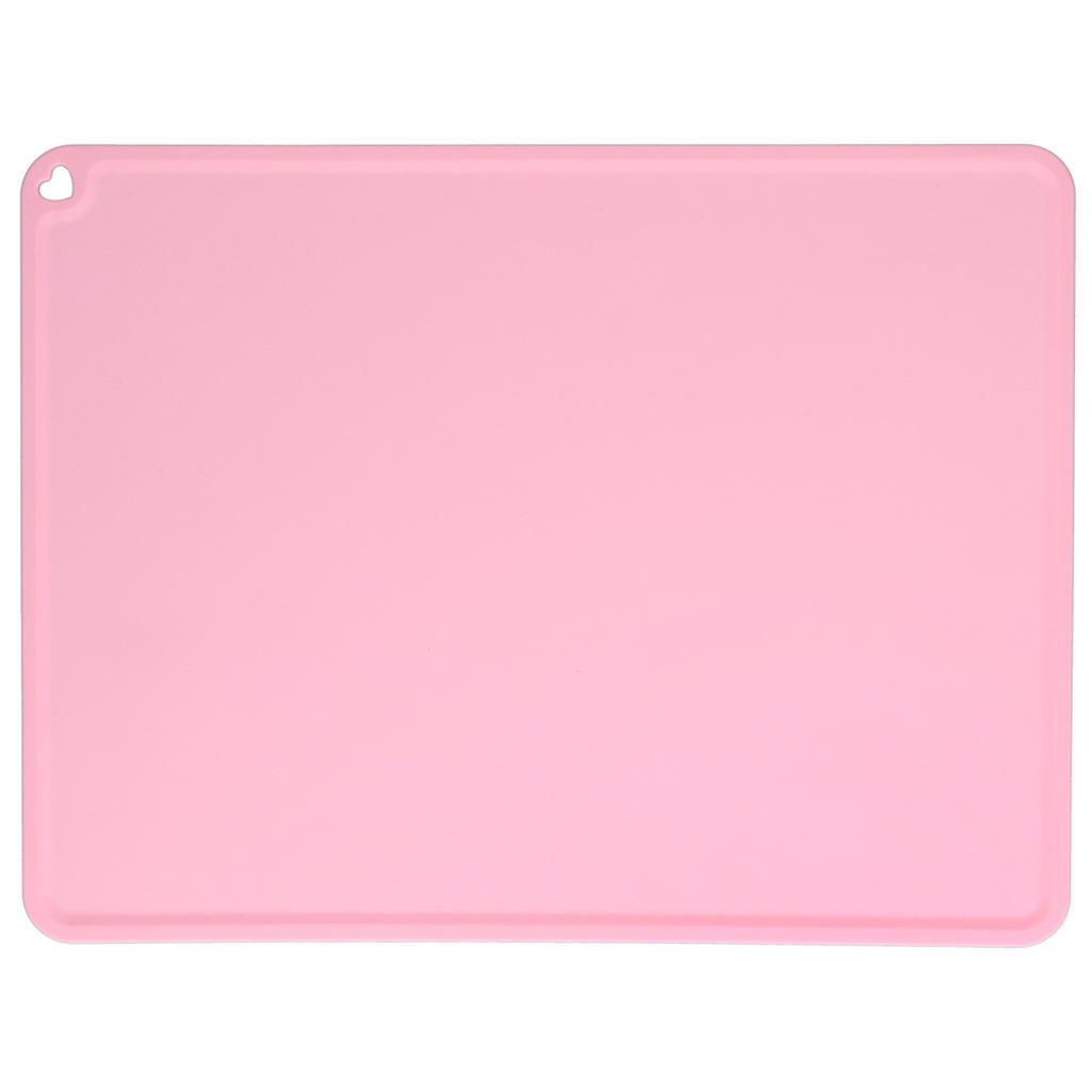 Silicone Placemat Waterpoof NonSlip Table Mat Heat Insulation Pad for Primary School Students 41x31x1cm(Dark Pink )