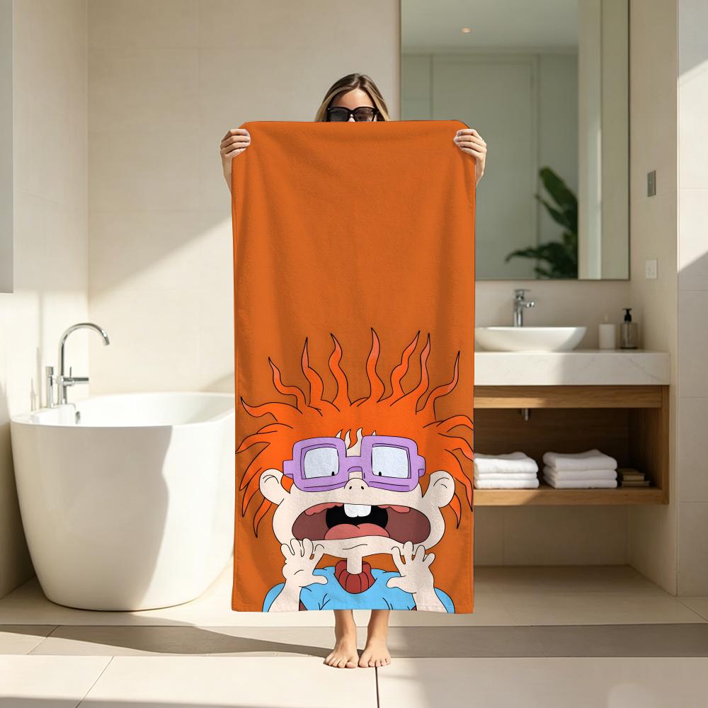 Adventure Cartoon R-Rugrats Towel Microfiber soft Beach Towel for Travel Fitness Sauna Bathing Camping