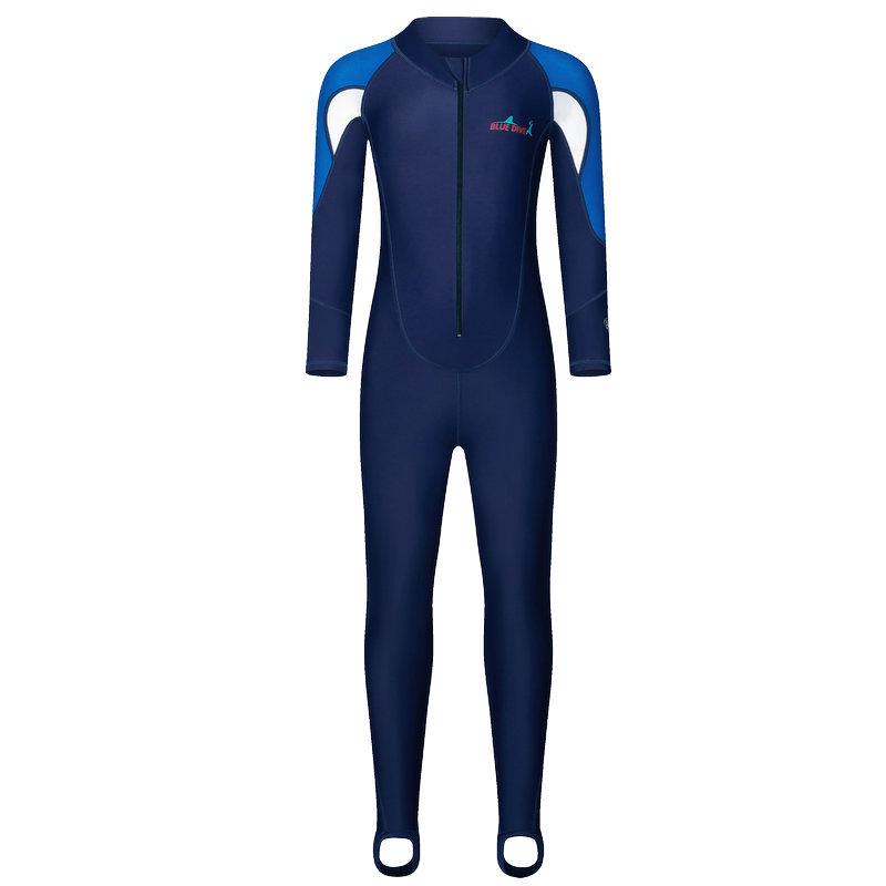 

Детский слитный купальник с длинным рукавом - Защитный костюм для дайвинга и снорклинга для мальчиков и девочек XXL