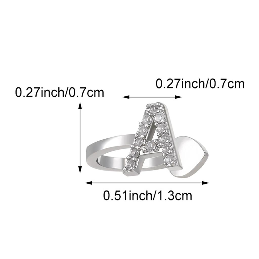 Advanced Temperament 26 English Letter Ear Clip Simple U No Ear Hole Earrings For Women