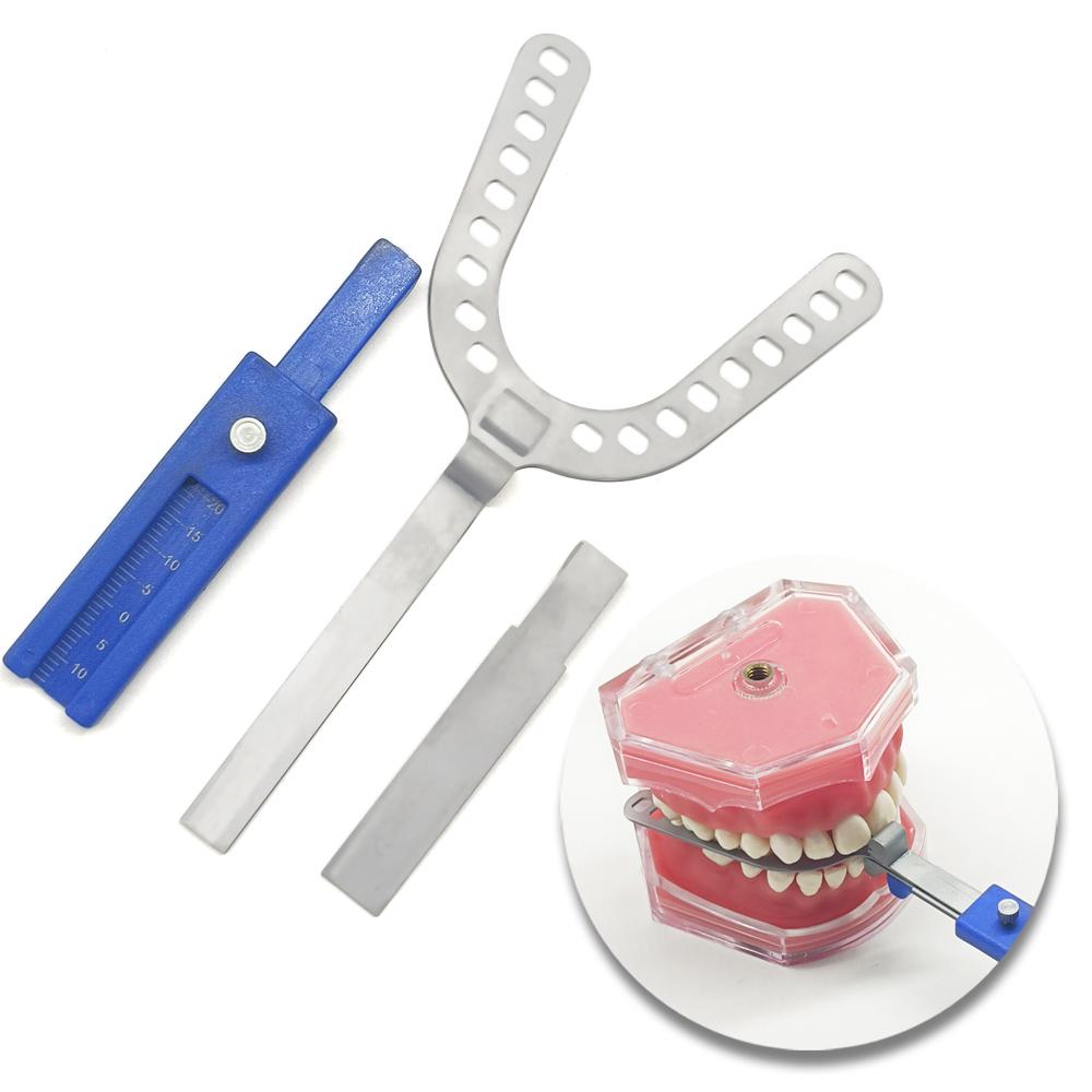 Dental Oral Centric Tray Set Impression Trays ProGauge for Bite Recording 2mm/3mm/5mmDenture Repair Occlusal Record Articulator