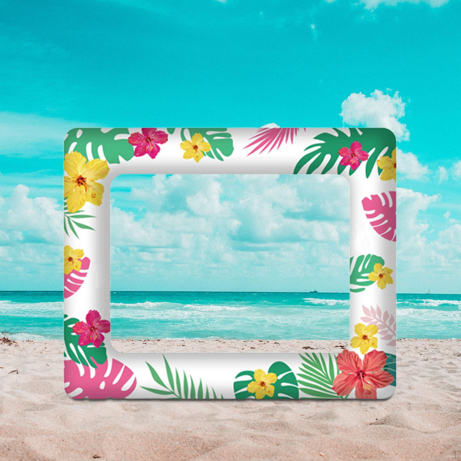 Hawaiian Inflatable Photo Frame, Booth Props, Lightweight Summer Scene Layout Prop, Picture