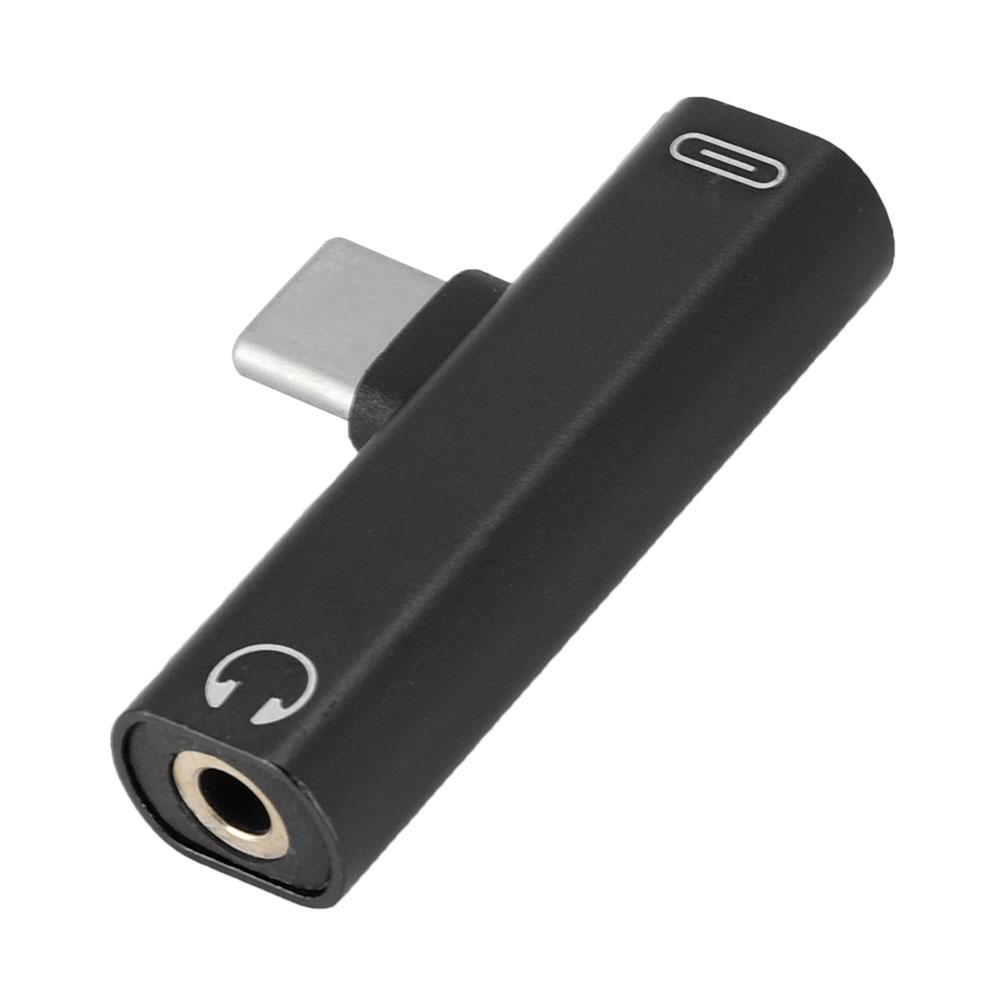 2 In 1 Type C To 3.5mm Jack Headphone USB Charging Converter Multi Function Transverter