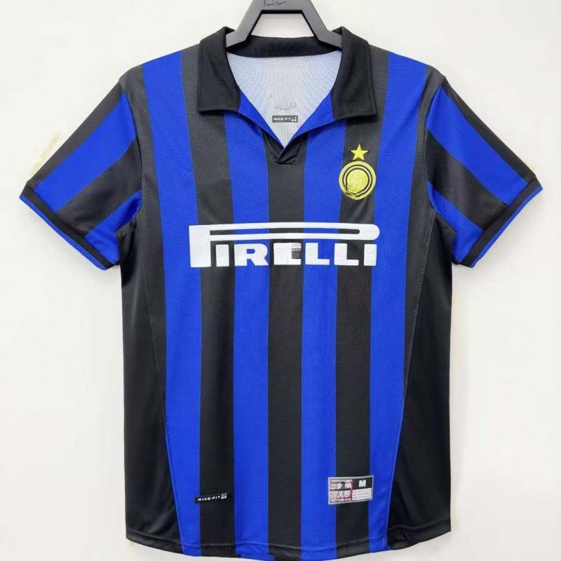 Wholesale Serie A Classic Retro Football Jersey AC Milan Kaka Inter Home and Away Short Sleeves Undertake Delivery