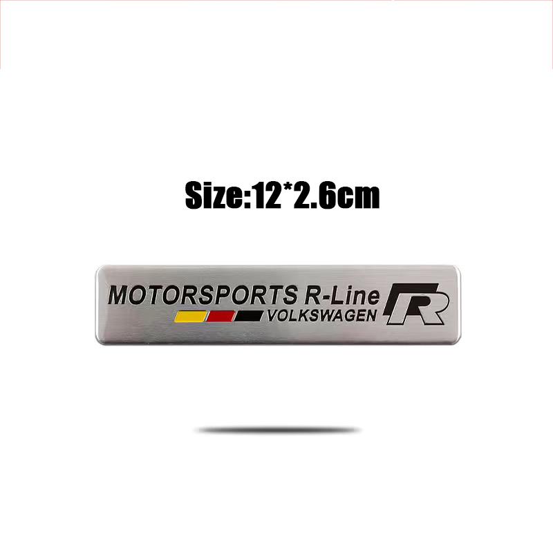 2025 Heißes Auto Aluminiumlegierung Aufkleber Emblem Für Volkswagen VW R-line R GTI Polo Golf MK8 Touareg Passat Magotan Tiguan Käfer B