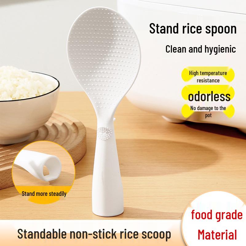 Non-Stick Heat-Resistant Rice Spatula - Food Grade Serving Spoon for Rice Cooker