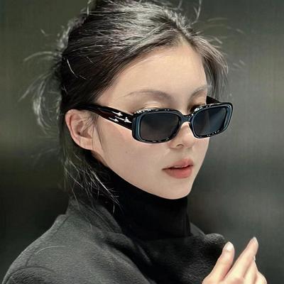 Rectangle Shape Sunglasses For Women Korean Stylish Anti-Reflective Men'S Sun Glasses  Outdoor Glasses Women