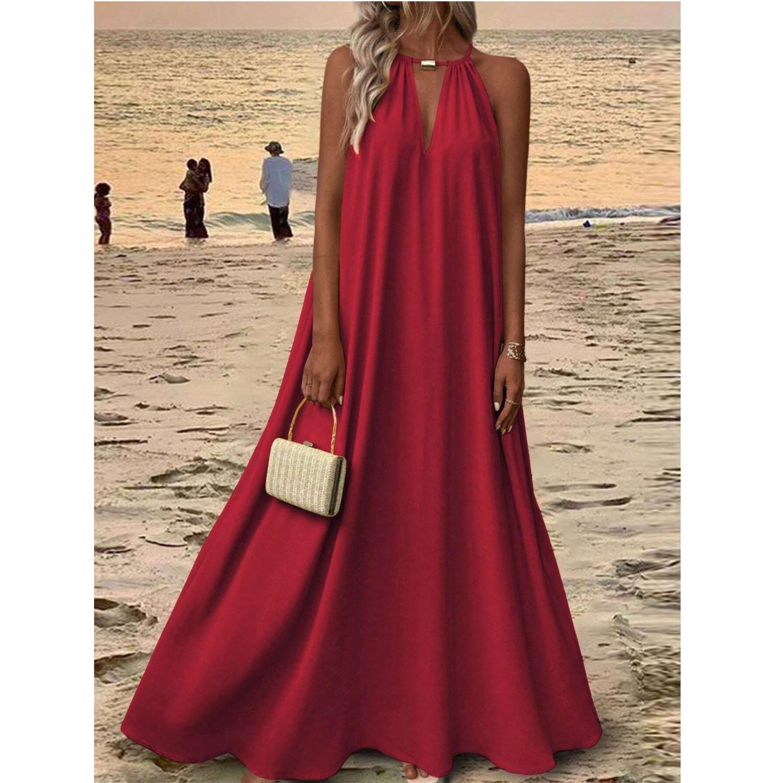 

Жіноча Модна Вільна Повсякденна Сукня -Колір XL синій