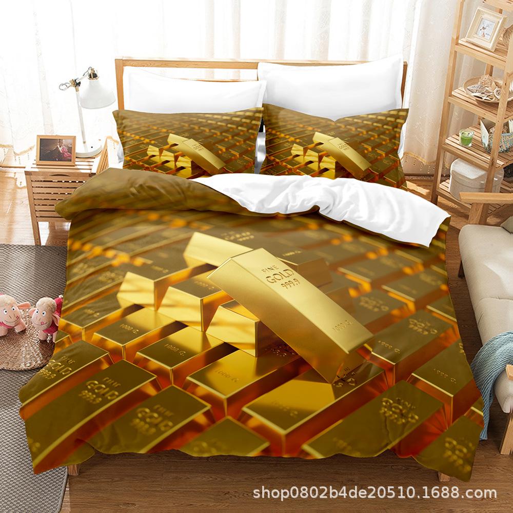 Fashion Technology Printing, 3D Digital Printing, Bedding, Duvet Covers, Pillowcases, Three-piece Sets