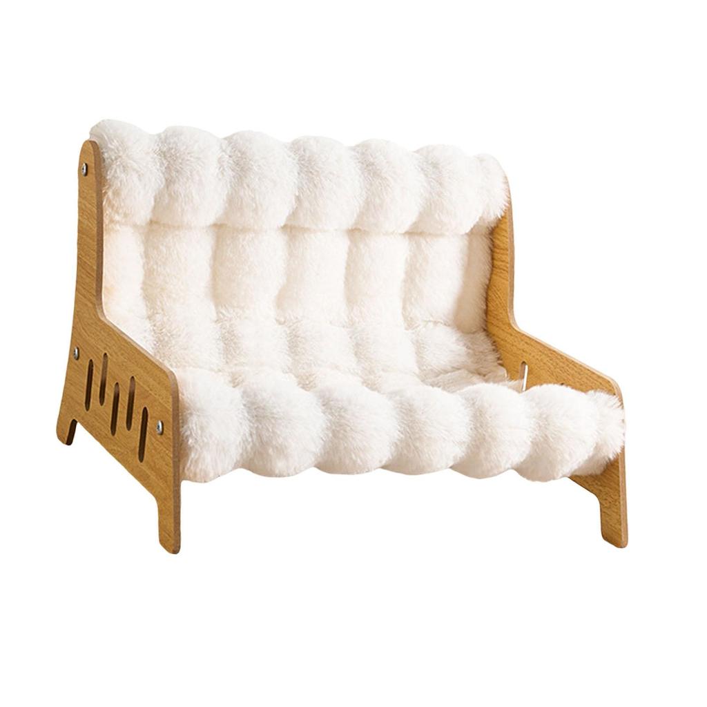 Comfortable Cat Sofa Chair Fleece Pet Bed Cozy Shelter for Cats and Puppies Home Cat Bedding Lounger