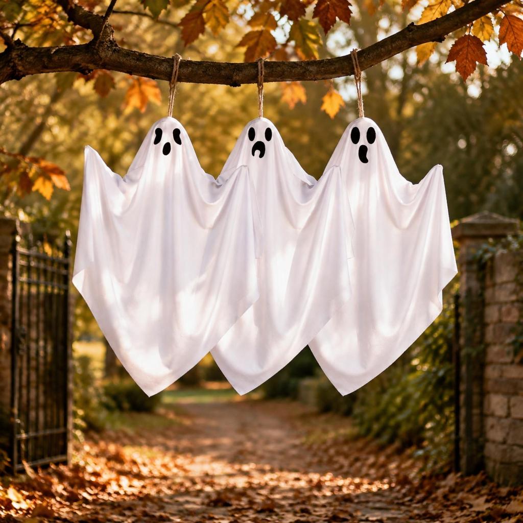 3 Pieces Hanging Ghost Decoration Eerie Decorations Floating for Window
