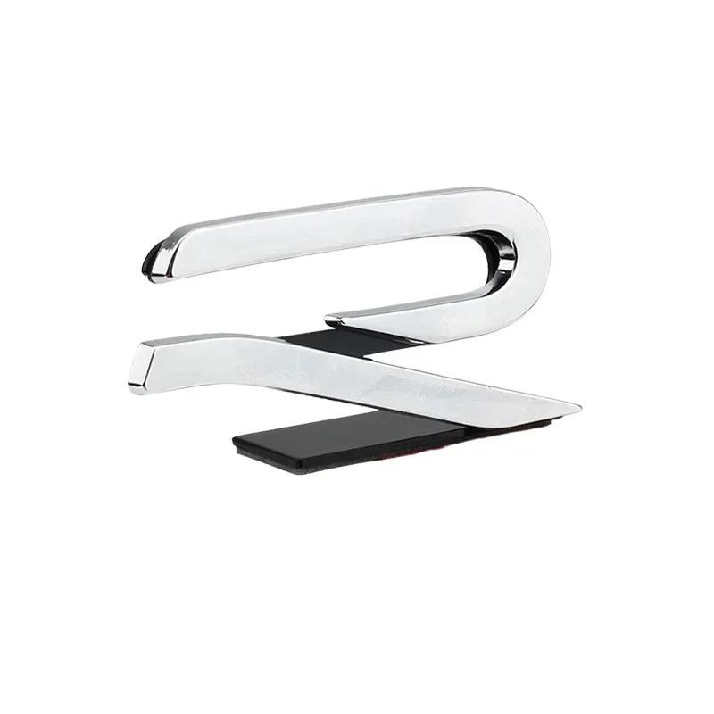 1Pc Metal R Car Front Grille Emblem Stickers Decals for Volkswagen VW Golf 5 6 7 8 R LINE Beetle Passat Tiguan Jetta Accessories