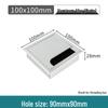 Aluminum Office Desk Cable Cover with Bristles - Sound-Dampening Rectangular Wire Organizer