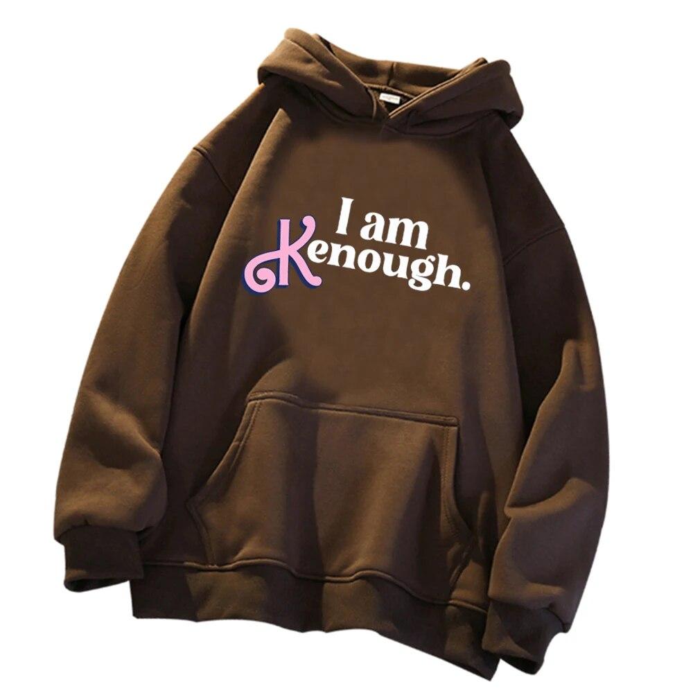 I Am Enough Hoodie Harajuku Pullover Tops Sweatshirt I Am Kenough Streetwear Unisex Unisex