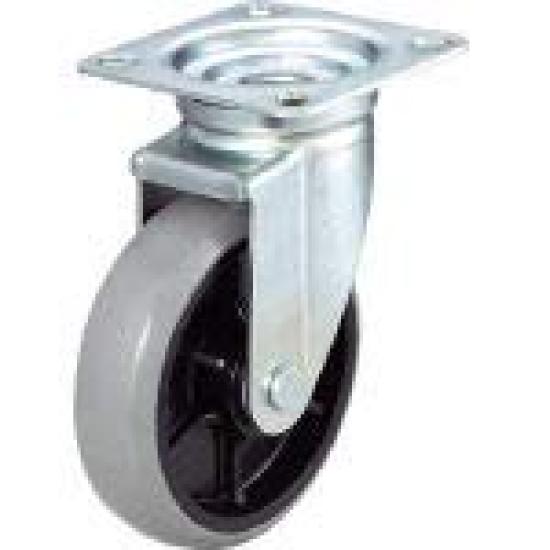 

TRUSCO Nylon Wheel Urethane Caster, Swivel, 150, TYGUJ-150