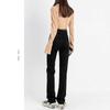 2025 Women's High Waist Black Straight Leg Jeans – Tall, Slimming, Extra Long Trendy Mop Pants
