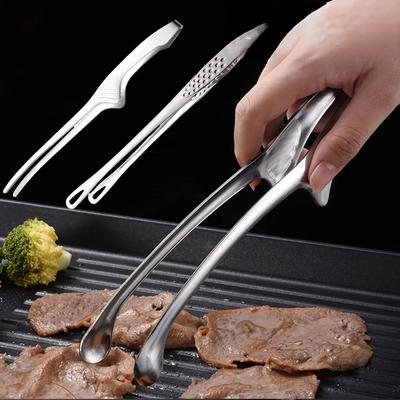 Pinces à aliments en acier inoxydable 304, longues poignées, antidérapantes, pour barbecue, steak, ustensiles de cuisine, accessoires de cuisine