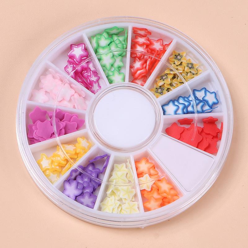 1Box Fruit Slices Filler For Nails Art Tips Slime Fruit For Kids Lizun DIY Slime Accessories Supplies Decoration Soft Pottery