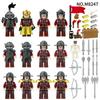 Roman Knight Building Block Cavalry Pirate Skeleton Man Evil Special Forces Humanoid Zombie Mini Character Toy, Birthday Present