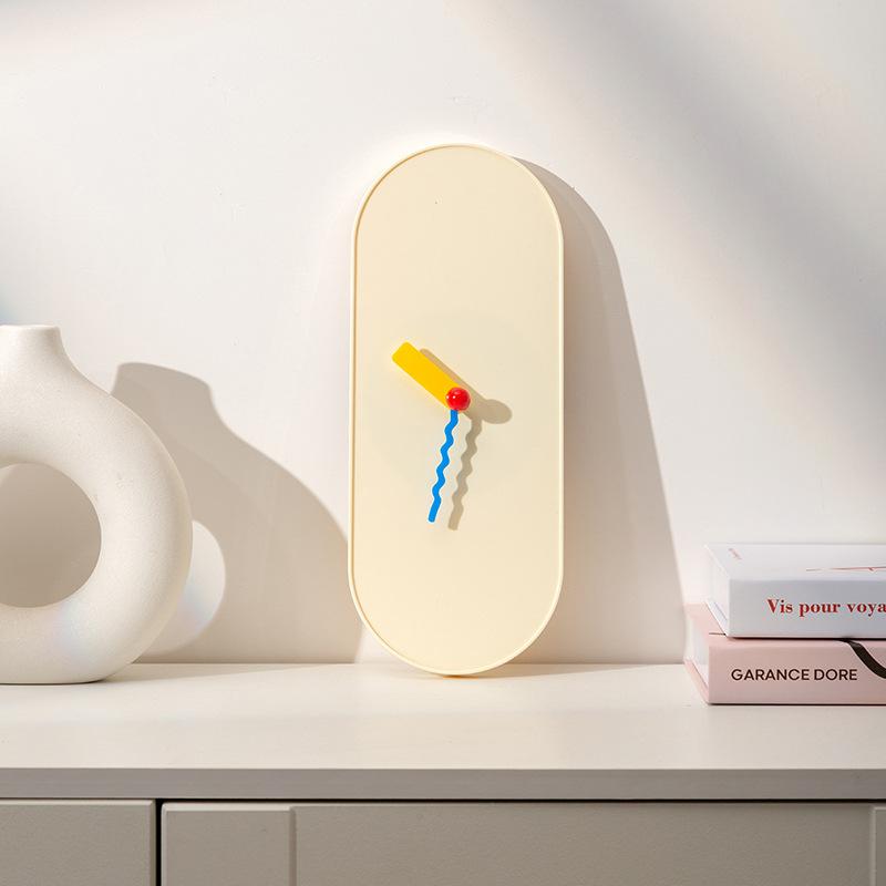 Cream-style Clock, Home Soft Decoration, Desktop Display, Silent Wall Clock, Freestanding Clock