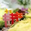 10PCS Mini Miniature Wood Fence Signpost Craft Garden Decor Ornament Plant Pot Micro Landscape