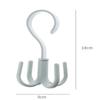 3PCS Creative Multifunctional Rotatable Four Claw Hooks Coat Hanging Bags Scarf Wardrobe Storage Hangers Doorway Hangers Bags