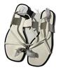 Flat-soled Sandals Women's Fashion Versatile One-word Strap Metal Sleeve Toe Beach Vacation Sandals