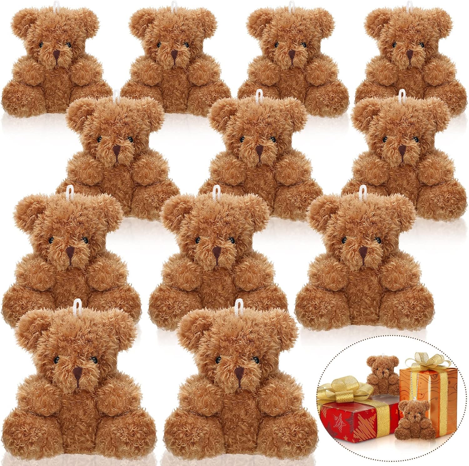 12-4s Mini Plush Bears 4 Inch