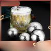 304 Edelstahl Eis Bar Whisky Eis Metall Eishockey Getränk Bier Gefrorene Runde Eiswürfel