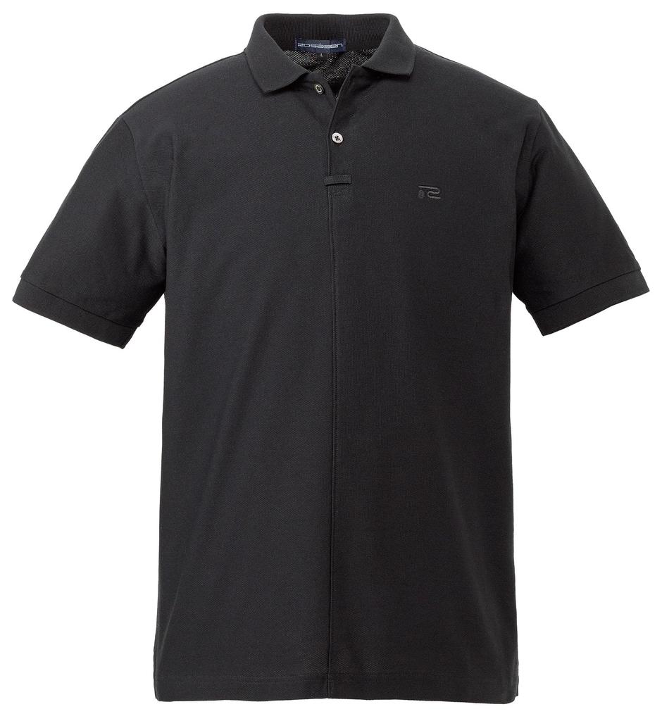 Genuine X Rosasen Pique Short Sleeve Polo Size L [Mercedes-Benz Collection] Mercedes-Benz Shirt, Black,