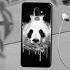 Cartoon Cute Panda Bear Case For Samsung Galaxy J3 J5 J7 2017 A3 A5 2016 A6 A8 J2 J8 A7 A9 2018 J4 J6 Plus Cover