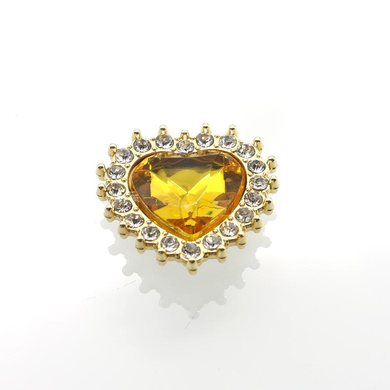 10Pcs/Lot19MM New Fashion DIY Jewelry Clothing Footwear Accessories with Diamond Heart Heart Flower Plate Buckle