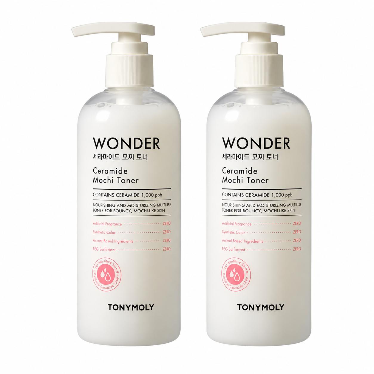 TONYMOLY Wonder Vegan Label Ceramide Mochi Calming Toner Soothing Moisture Barrier Care 500ml