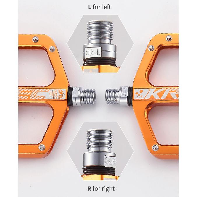 Bike Pedals Mountain Bike Pedal 9/16 Inch Lightweight Bicycle Platform Flat Pedal for BMX MTB Adult Road Bi
