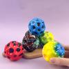 2pcs Outdoor Super Bounce Space Jump Ball Lunar Ball Hand Eye Coordination Stress Relief Hole Ball Sports Training Ball
