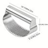 Stainless Steel Garlic Press Manual Garlic Crusher Ergonomic Handle Kitchen Tool for Easy Garlic Mincing Cooking Essentials