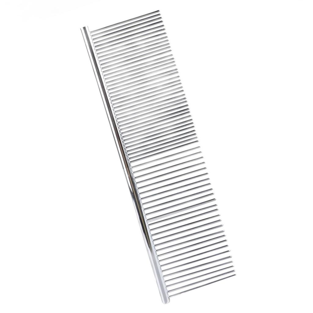 Dog Combs Professional Metal Cat Comb Grooming Tool with Ergonomic Handle for Removing and Knots
