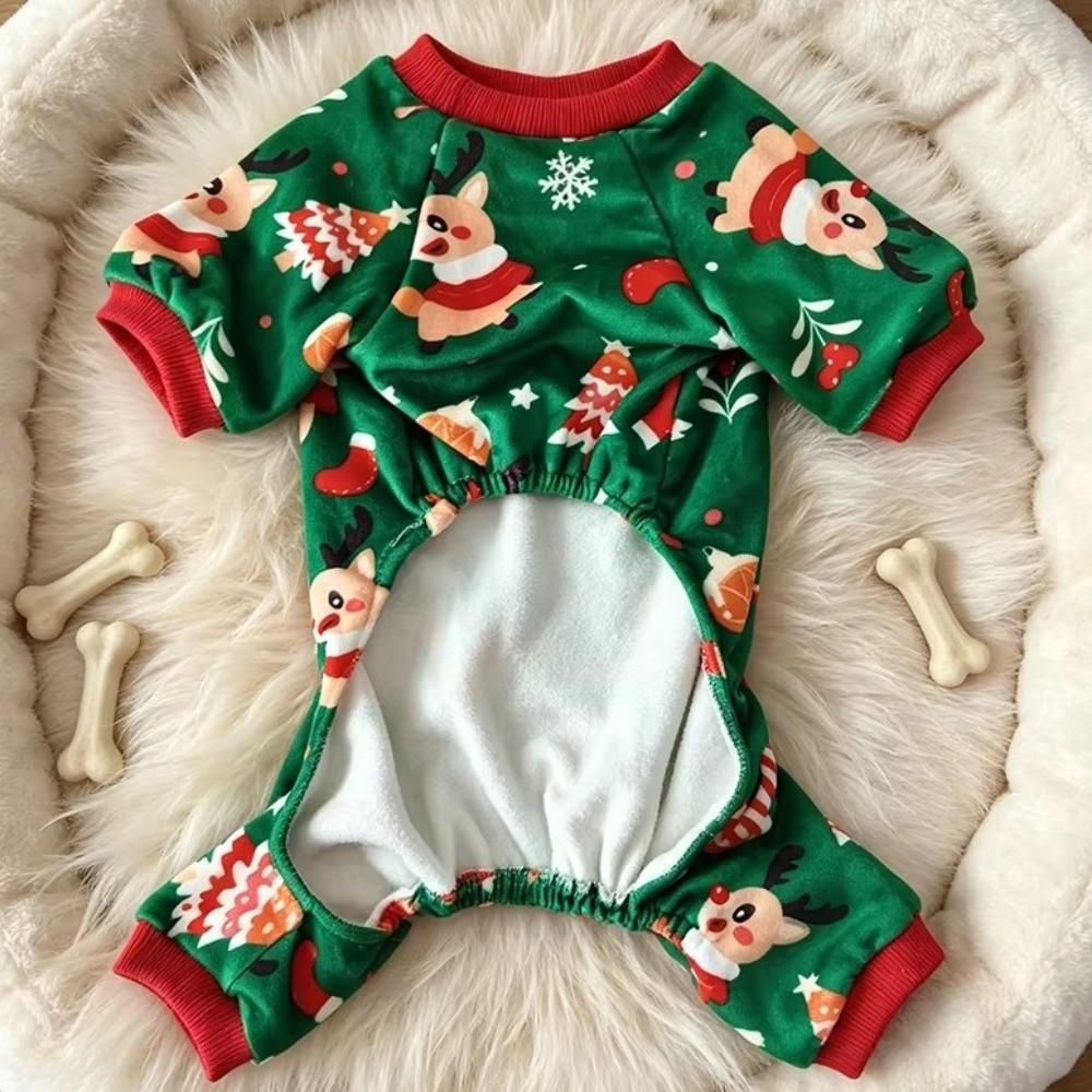 Cartoon Dog Four Legged Coat Warm Dog Pajamas Cute Dog Hoodie Winter Season