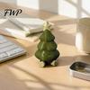 Unique 3D Printed PLA Crafts Christmas Tree Figurine, Cute Smiling Face Storage Decorative for Office Desk Desktop Ornament, Multi-Purpose Toy