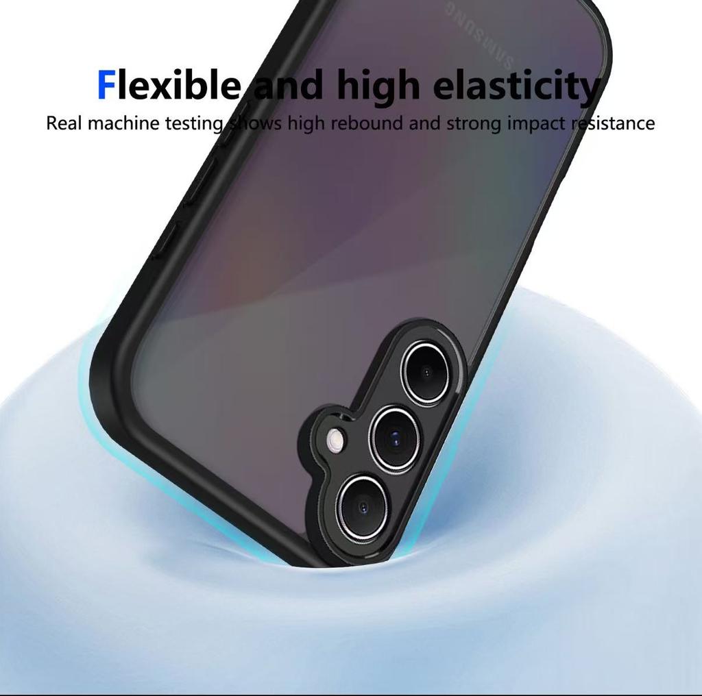 Coque Pour Samsung A71 A56 A55 A54 A36 A35 A26 A25 A16 A17 A15 A14 A07 A06 4G 5G Simple Noir Mat Transparent Housse antichoc