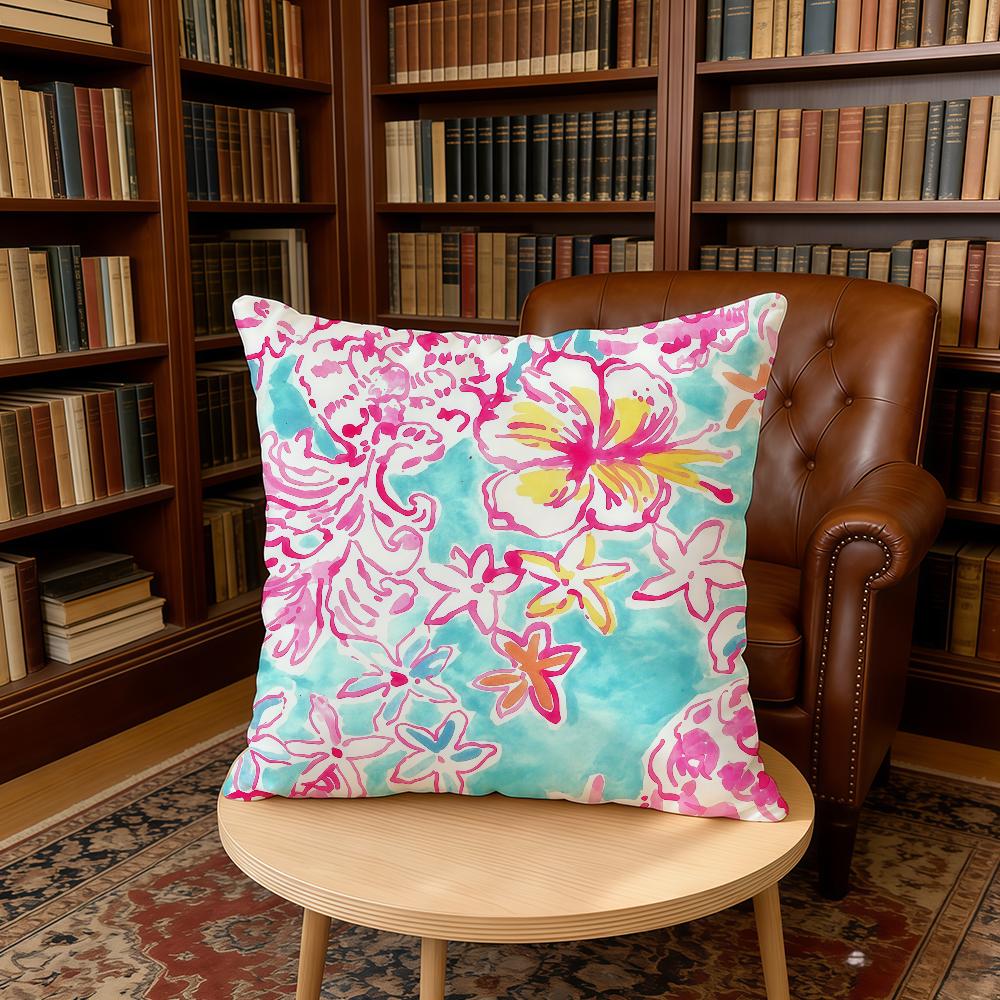 Cool Fashion Flower Painting cushion cover Home Office Birthday Anniversary Gifts Soft Skin Friendly Cushion Cover