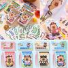 Multicolor Capybara Dress Up Sticker Book Papper Stress Relief Game Decorative Decals 25P Clothes + 25P Capybara
