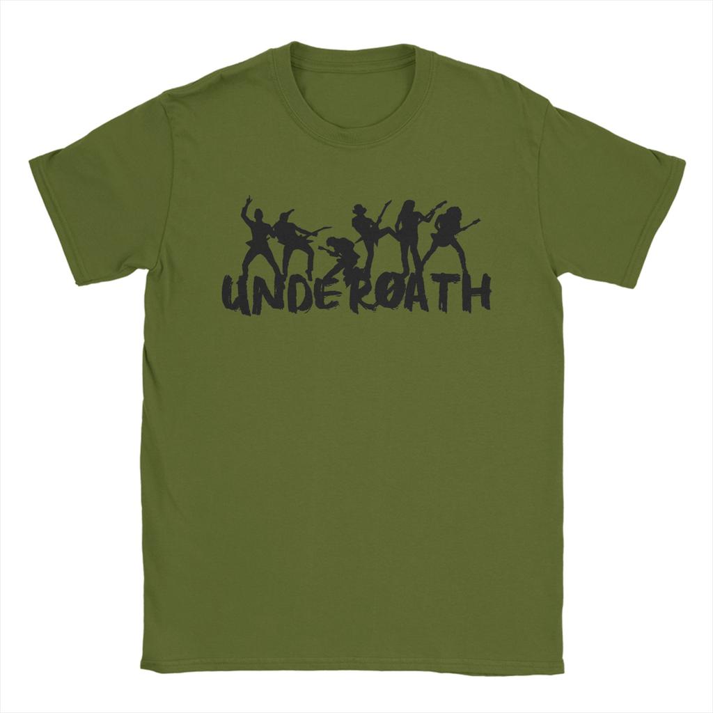 Crazy Underoath Band T-Shirt Men O Neck Pure Cotton T Shirt  Short Sleeve Tee Shirt Gift Idea Clothing