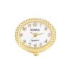 Women's Ring Watch, Free Size, Waterproof, Analog, Numeral, Stylish, Gold, Fashion Accessory