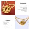 Retro Chinese-Style 18K Gold Chain Anklet – Trendy, Simple, and Elegant Titanium Steel Accessory