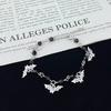 Vintage Silver Bat Bracelet With Alloy Material For Unisex Fashion Jewelry