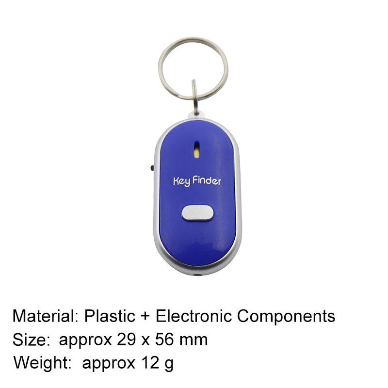 Anti-lost Whistle Keychain Key Finder Flashing Remote Key Bag Wallet Locators Child Alarm Reminder Phone Find Anti-theft Tracker