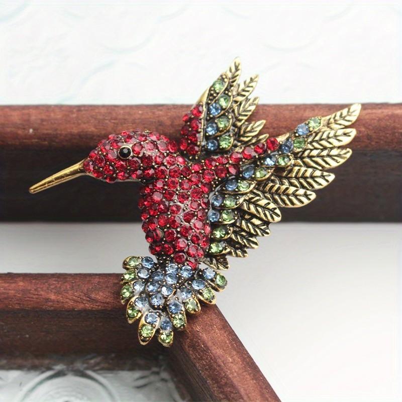SKEDS Vintage Süße Kolibri Brosche Damen Corsage Mantel Pin Luxus Schmuck für Damen Hochzeitsfeier Accessoires Gutes Geschenk